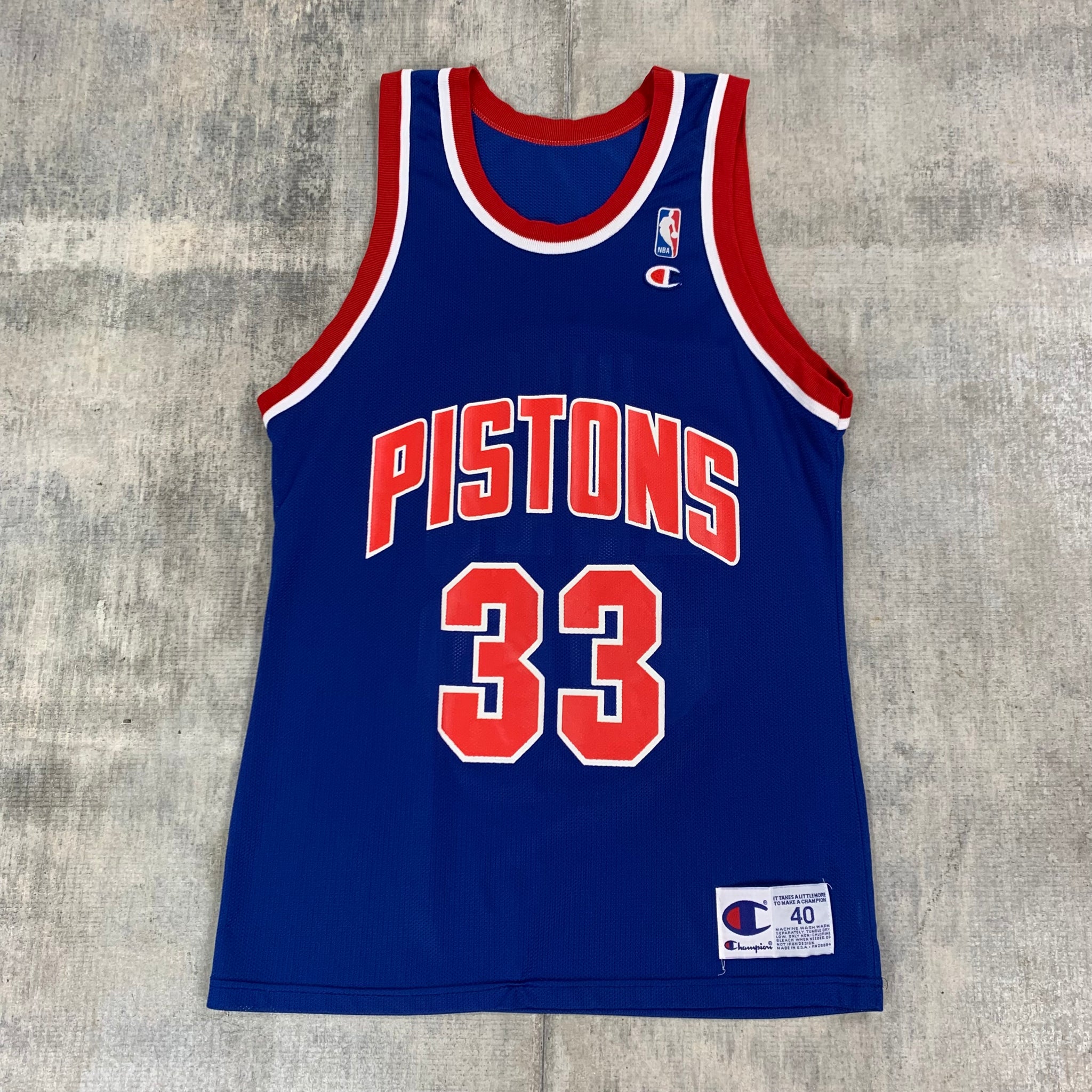 Vintage Champion Grant Hill Detroit Pistons Basketball