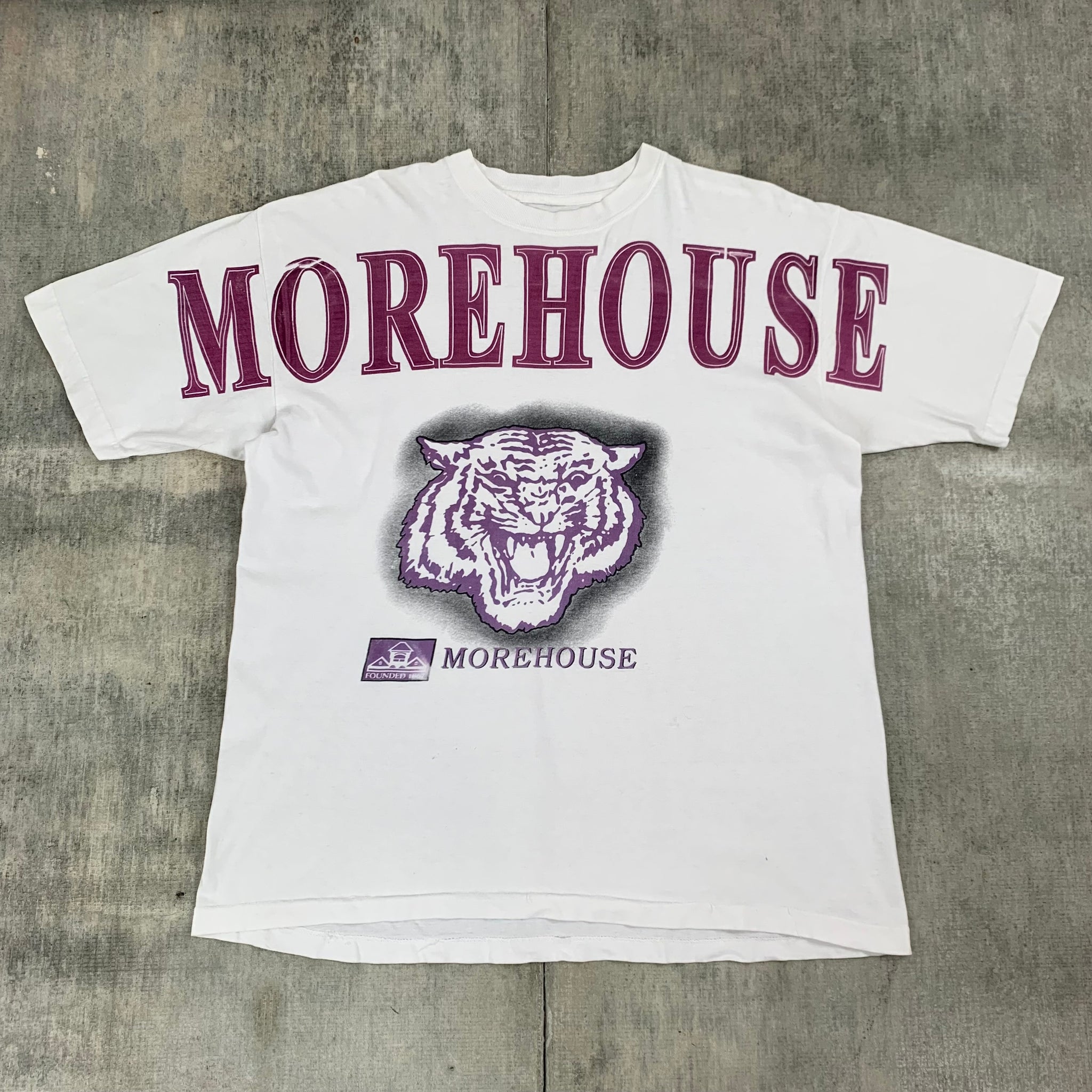 ▪️50’s【COLLEGE HOUSE】VINTAGE TEE Vintage Morehouse tee (XL) – Ground Level SC