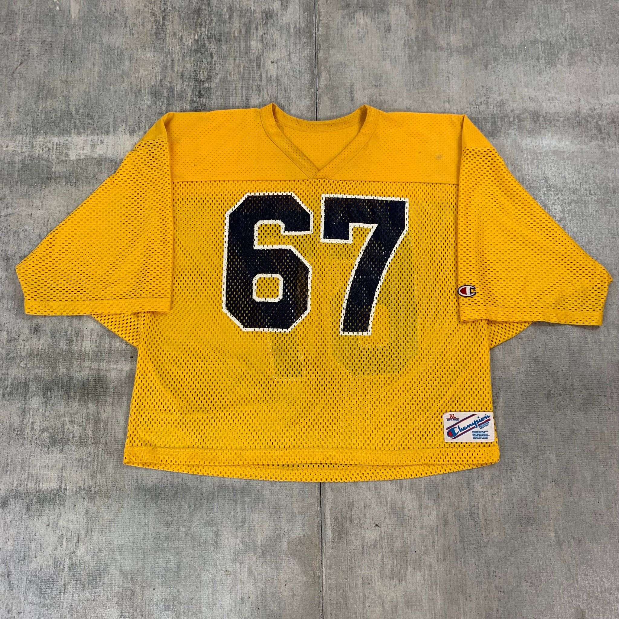 80s Champion Football Mesh T-shirt 92番 80s Champion Football Mesh T-shirt 92番 - メルカリ